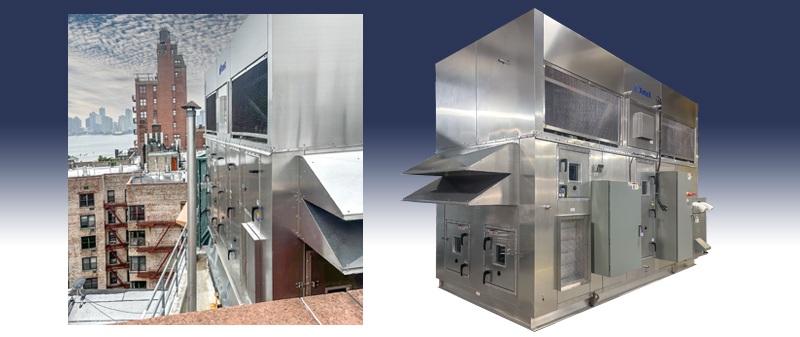View of Custom Air Handler with Weight Savings Design and Quiet Operation